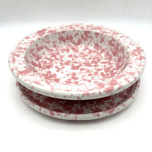 SET OF 2 Vintage Bennington Potters Pink Agate 1968 Bowl & 1962 Plate David Gil